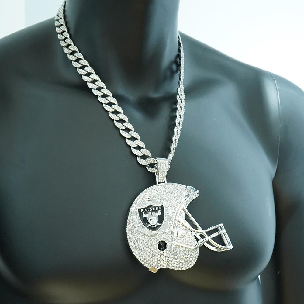 Las Vegas Raiders Footballhelm Legierung Anhänger