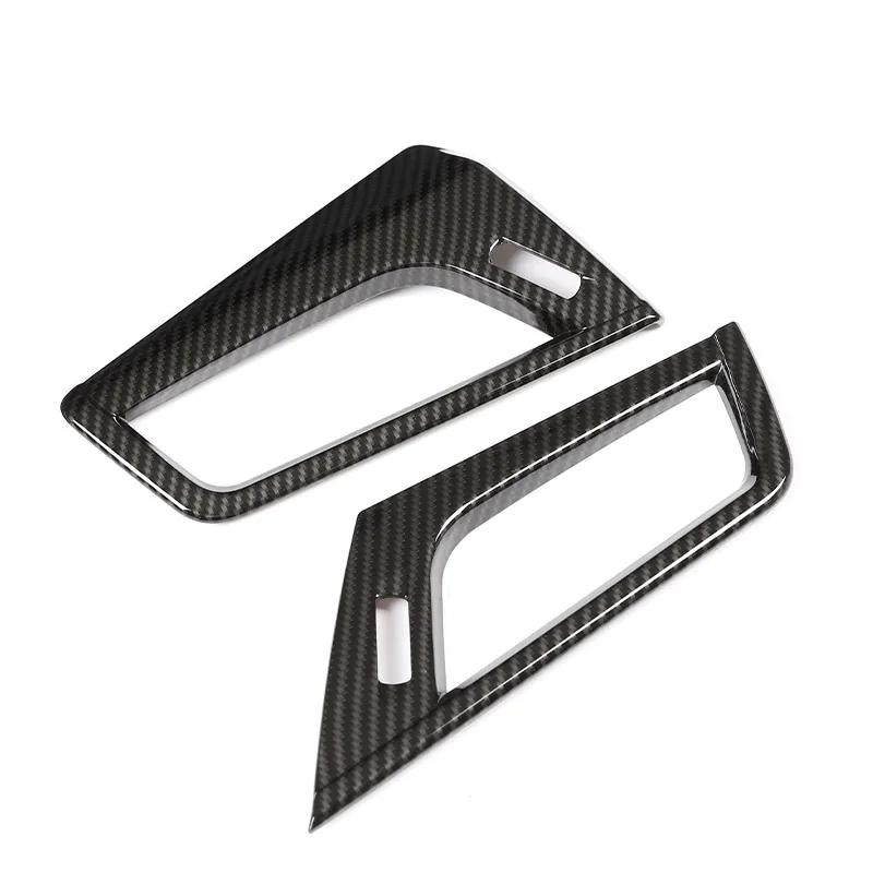 Для BMW 2 серии F45 F46 218i 2015-2018 ABS Хром/Углеродное волокно Рамка-накладка бокового вентиляционного отверстия кондиционера Автоаксессуары