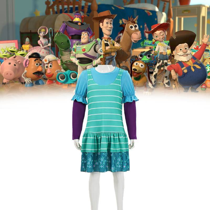 Toy Story Bonnie Cosplay Dress For Kids Halloween Role Play Costumes