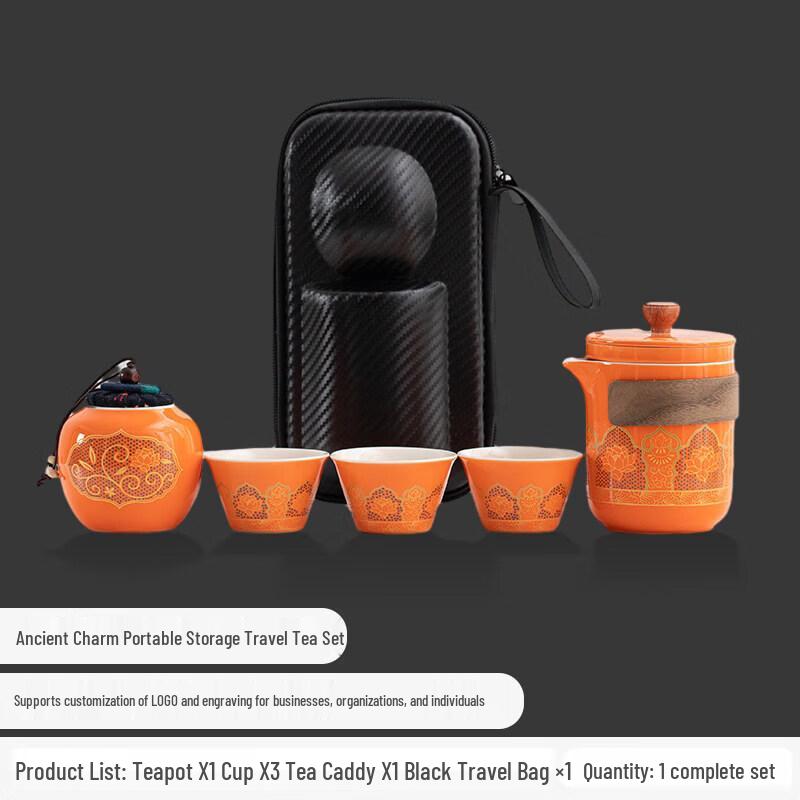Youluo Portable Ceramic Kung Fu Travel Tea Set