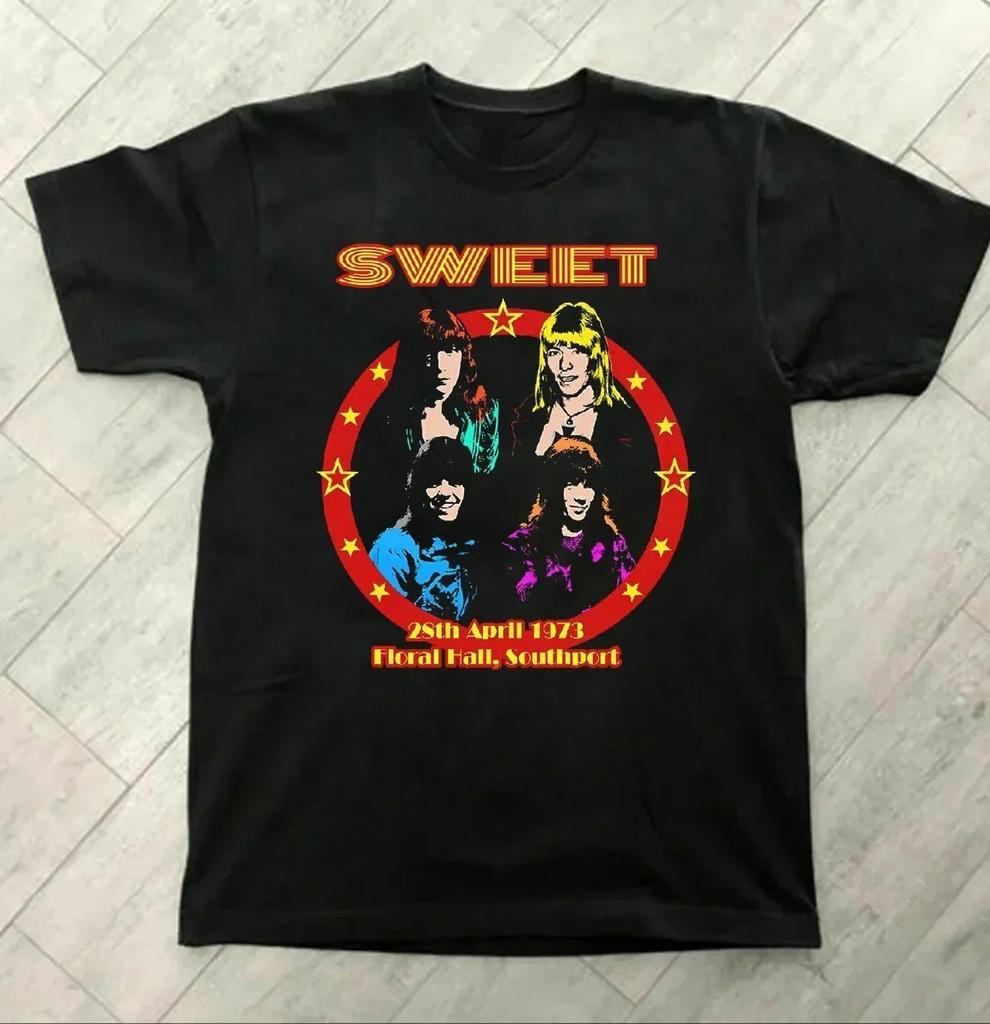 Vintage Sweet Band Tour Short Sleeve Black S to 5XL Shirt SN268