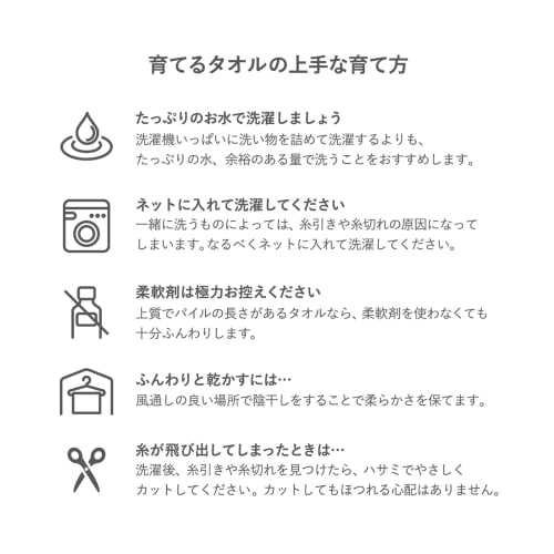 Feel Sodateru Towel Face Towel, Fog Blue, 34 x 85cm, 100% Cotton, Boxed (SD-FEEL-FFB)