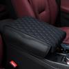 Center Console Cover, Arm Rest Cover, Memory Foam Microfiber Leather Car Black