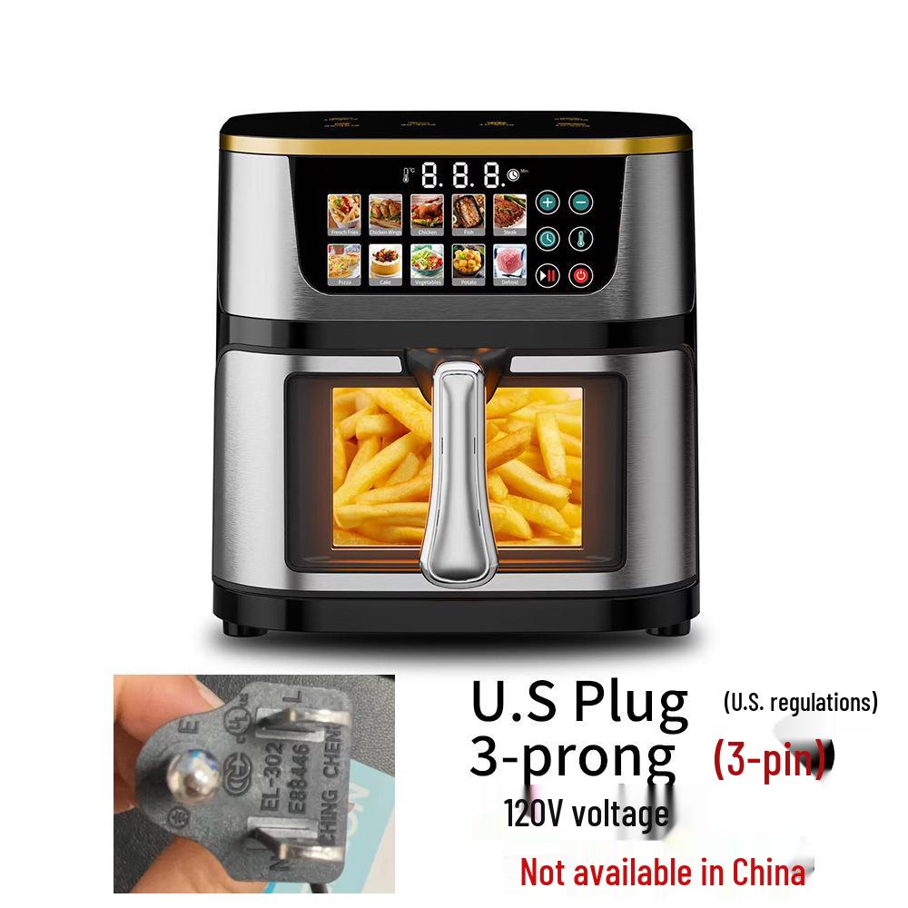 Inteligentna frytkownica powietrzna ze stali nierdzewnej o dużej pojemności 10L/12L