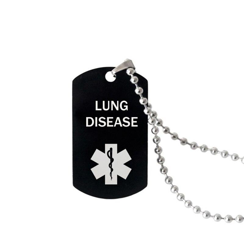 Halskette mit Anhänger „Medical Alert“ für Diabetiker, Asthma, Herzkrankheiten, Edelstahl, Halsketten für Damen und Herren, modisches Medical Alert-Zubehör