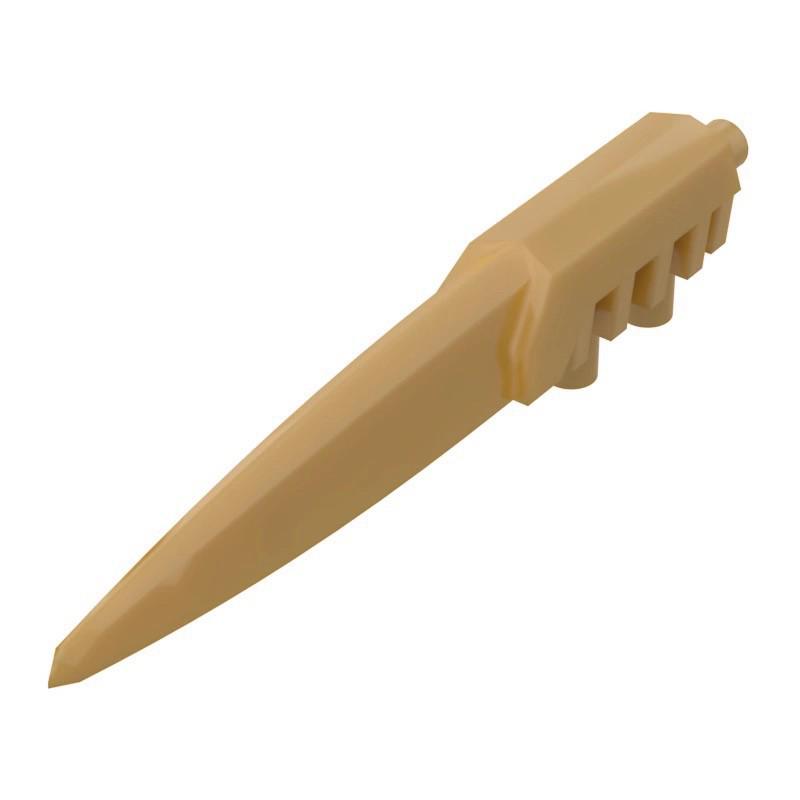 50g MOC 92218 Small Particle Building Blocks - Long Pointed Blade Claw Weapon Spare Parts
