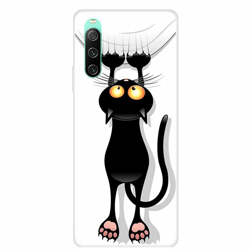 

For Sony xperia 10 IV Case 1 IV 10 iV Clear Fashion Soft TPU Silicone Back Case For Sony Xperia 10 1 5 III Cover Funda Shell Cat Xperia 10 IV