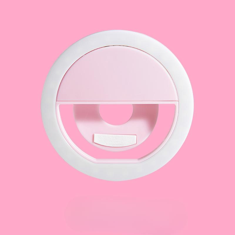 LED Light Ring with USB Phone Charger Selfie Light Compatible For Mobile Phone