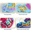 Kreatives Regenbogenwolken Silikon Sensorisches Aktivitätsbrett, Farb-Trainingsspielzeug, Doppelseitiges Busy Board, Feinmotorik & Spaßiges Spielen