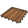 VidaXL Terrace Tiles 30x30 Cm 10 Pcs Acacia Vertical Pattern
