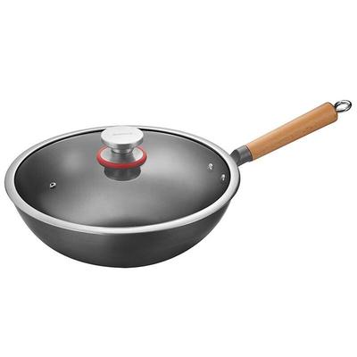 Oumeida Guojiang 30cm Cast Iron Wok
