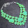 Natural Green Triplet Opal 925 Sterling Silver Jewelry Necklace 18" T0n92