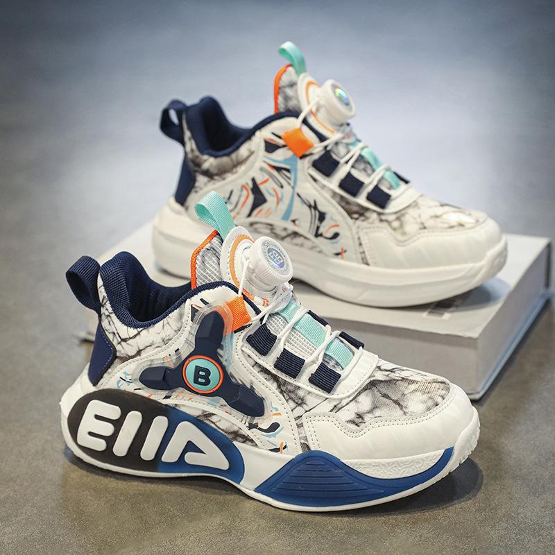 

Children s shoes Girls basketball shoes Mesh leather running shoes Plush cotton shoes Autumn and winter new men s button sneakers 39