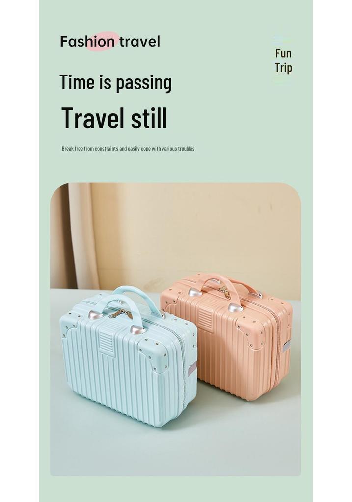 14-Inch Compact Suitcase Gift Box & 16-Inch Portable Makeup Storage Set