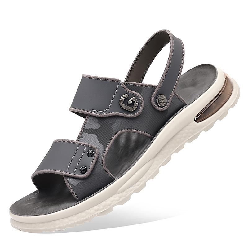 

Модные мужские сандалии для отдыха, водонепроницаемые, нескользящие, пляжные, плоские туфли на воздушной подушке, высокие мужские сандалии, трендовые сандалии Hombre Sandale Homme 44 синий