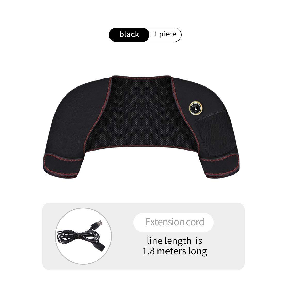 

Electric Heating Shoulder Back Pad Massage Usb-Powered Vibration Kneading Thermal Therapy For Back Pain Relief Perfect Home Gift UK-Plug