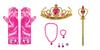 Barbie Pink Princess Carnival Costume Set with Gold Crown
