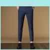 Mens Business Casual Trousers With Noniron Fabric For Summer Youth Office Wear