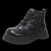Fashion Retro British Style 2025 Autumn Fashion New Bohemian Style Big-head Ankle Boots Muffin Thick Soled Side Zipper Boots for Women