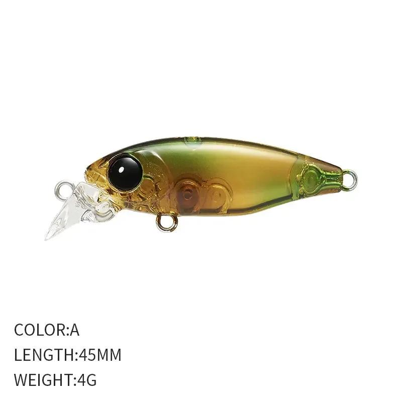 

45mm 4g Underwater Minnow Stream Bait Lures Top Water Artificial Wobblers Crankbaits Hard Lures Fishing Accessories Easy To Use