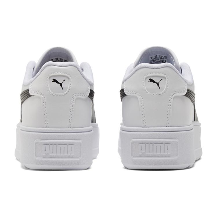 Puma Womens Karmen Leather 'White Black' (women's Sizes) White / Black Skateboard Shoes 384615 02