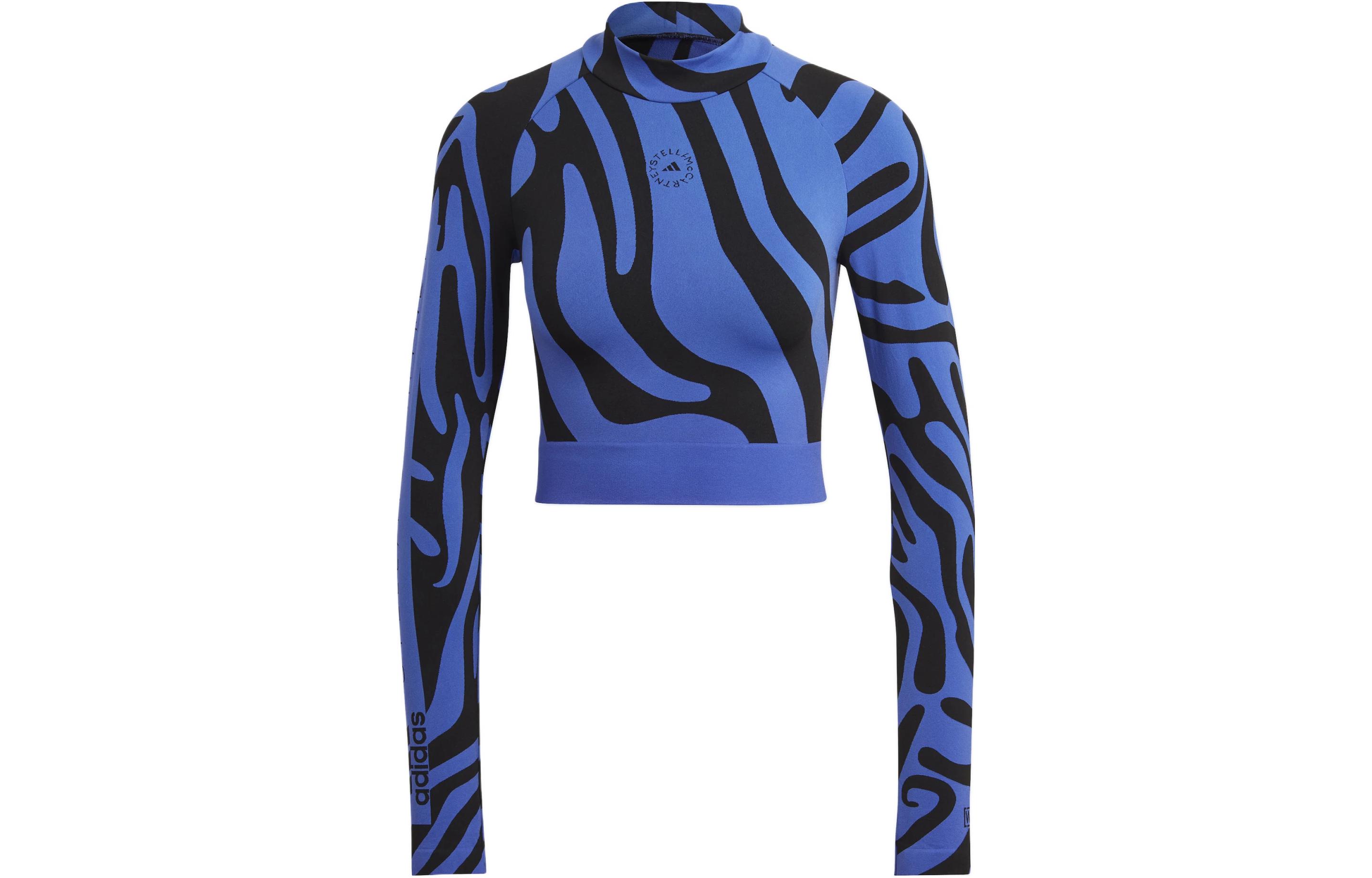 Adidas T Shirts Women s Blue Stand Collar Moderate Other HF3066 XS