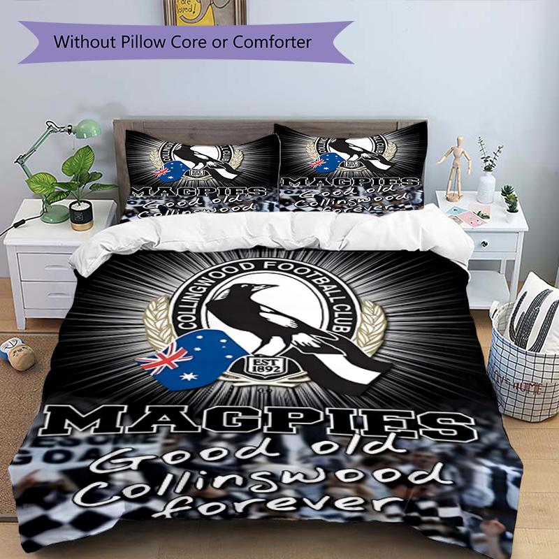 3pcs Football Team (29) Design Cover Set - HD Printed Bedding with 1 Cover and 2 Pillowcases - Perfect for Home and Dorm Decor