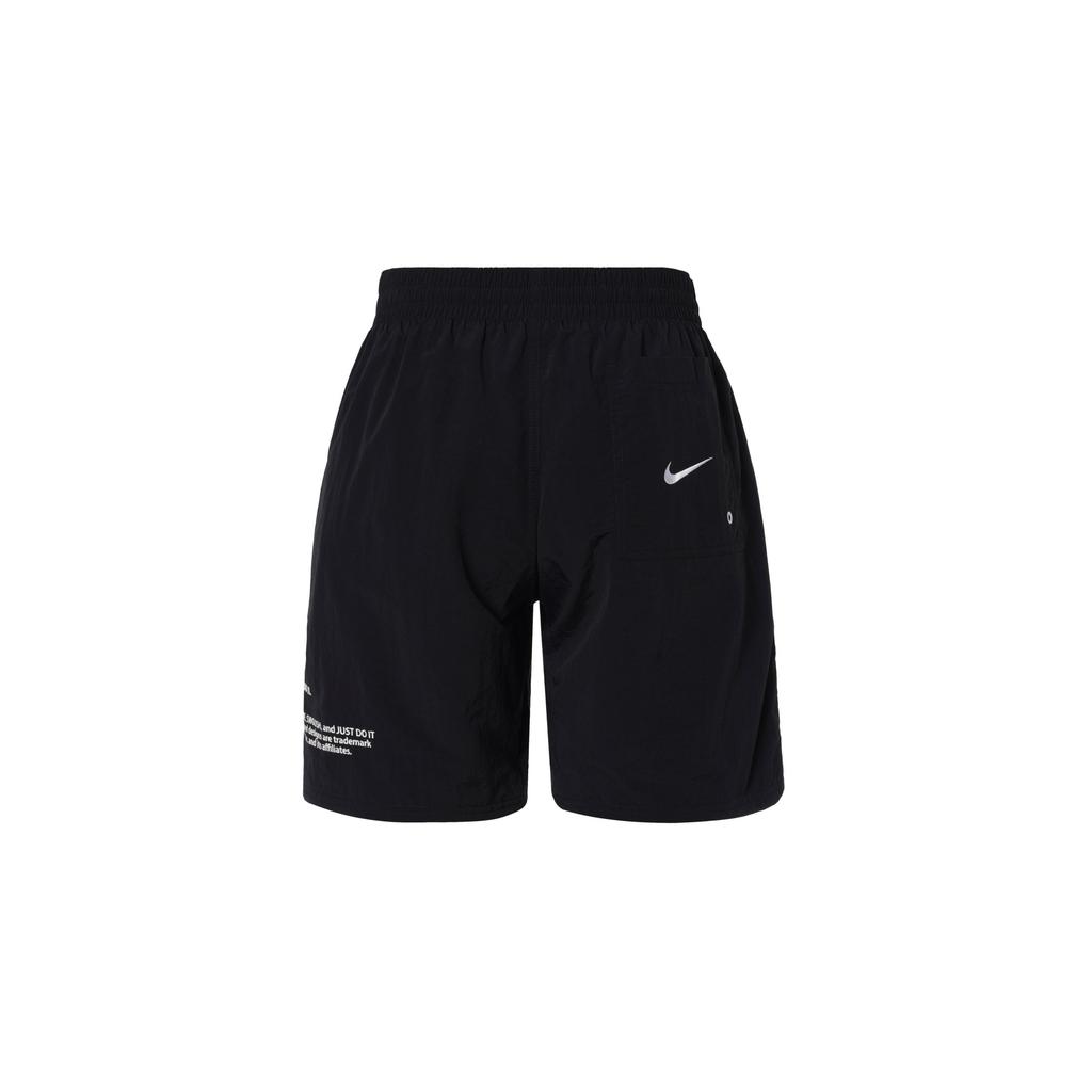 Nike Logo Lace-Up Casual Swim Shorts Men Swimwear Black FZ6326-010