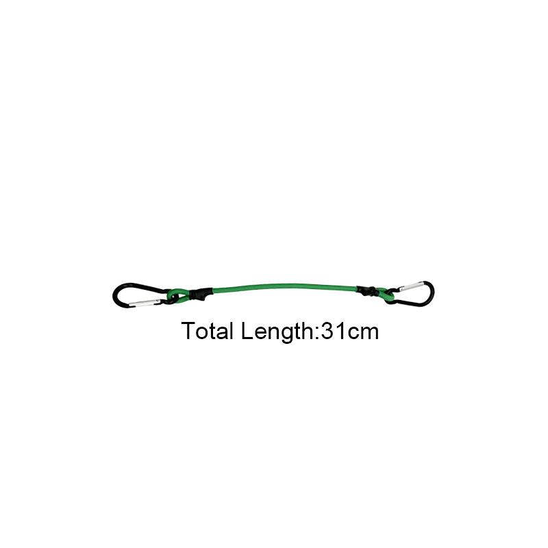 30-120Cm Green Stretch Ropes 6Mm Bungee Cords With Hooks Elastic Tie Strap Bikes Tie Car Luggage Packing Roof Rack Strap