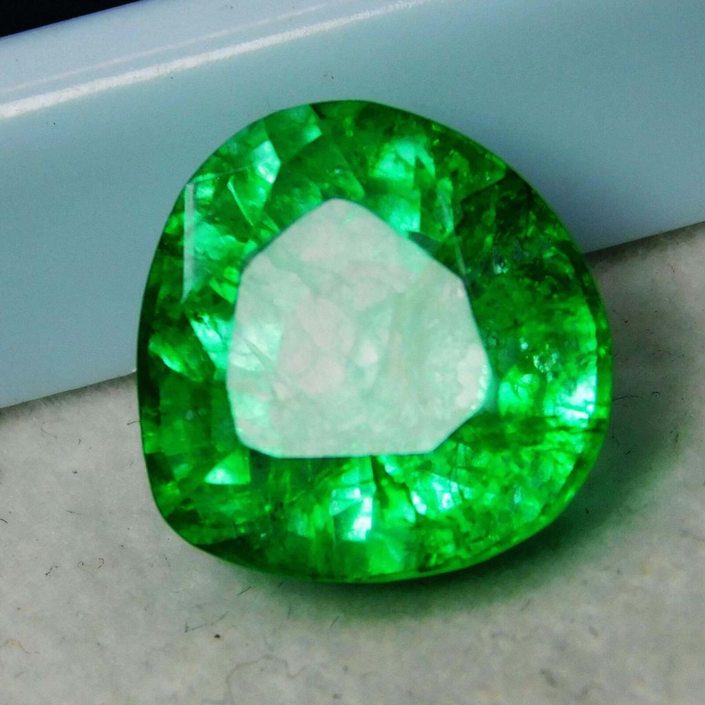 Natural Green Muzo Emerald 8.5ct Pear Cut Certified Loose Gemstone