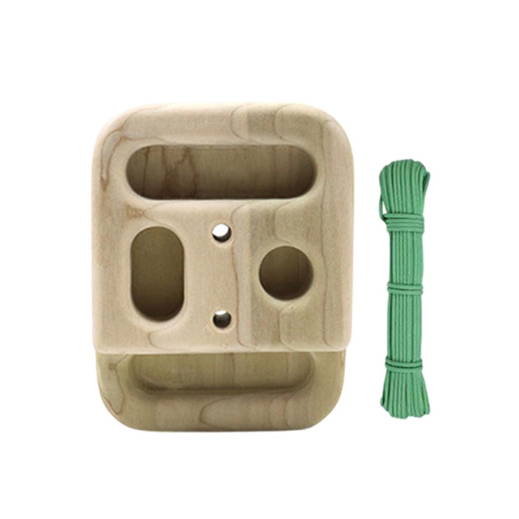 Pocket Small Wood Hangboard Forearm Exerciser Portable Climbing Training Board Finger Grip Strengthener Enduring