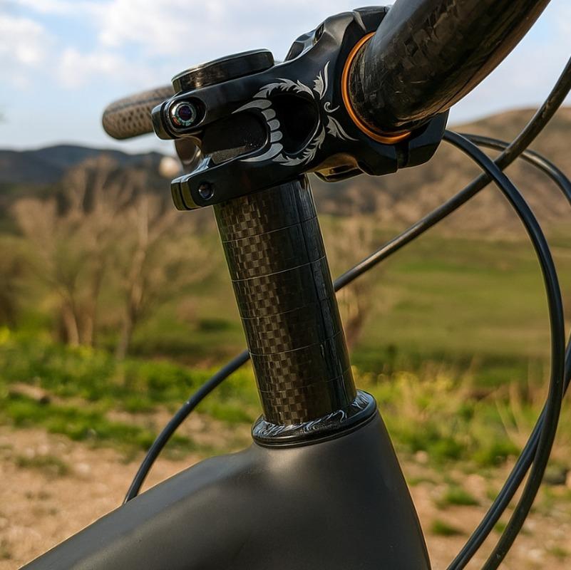 Bicycle Carbon Fiber Spacers for 1-1/8" 28.6mm Fork Headset Handlebar Stem Rise up Height Adjust Washers 3K Matte Rings