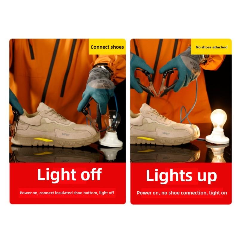 Insulation 10Kv Composite Toe Anti Static Men Wrok Safety Shoes Anti Smashing Anti Nail Male Construction Sneakers Boots