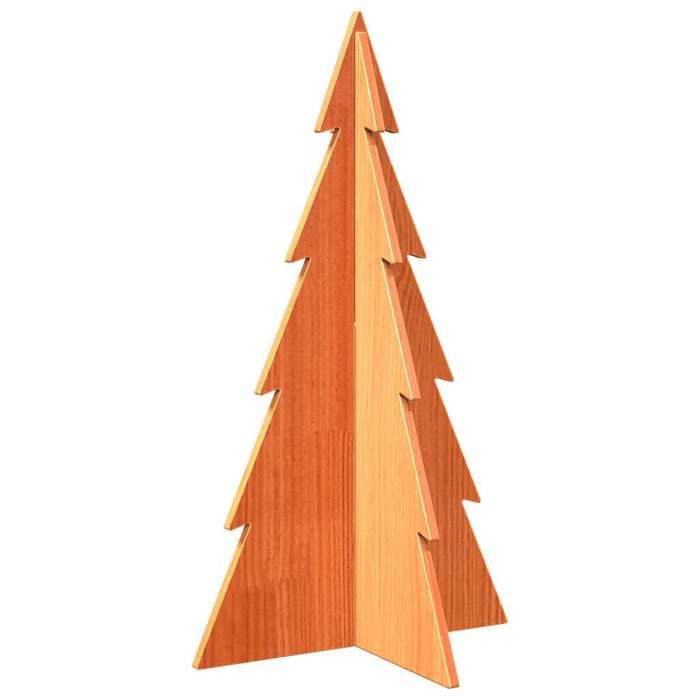 VidaXL Wooden Christmas Tree for Decoration 80 Cm Solid Pine Wood, Wooden Christmas Tree Decoration, Christmas Tree In 858170