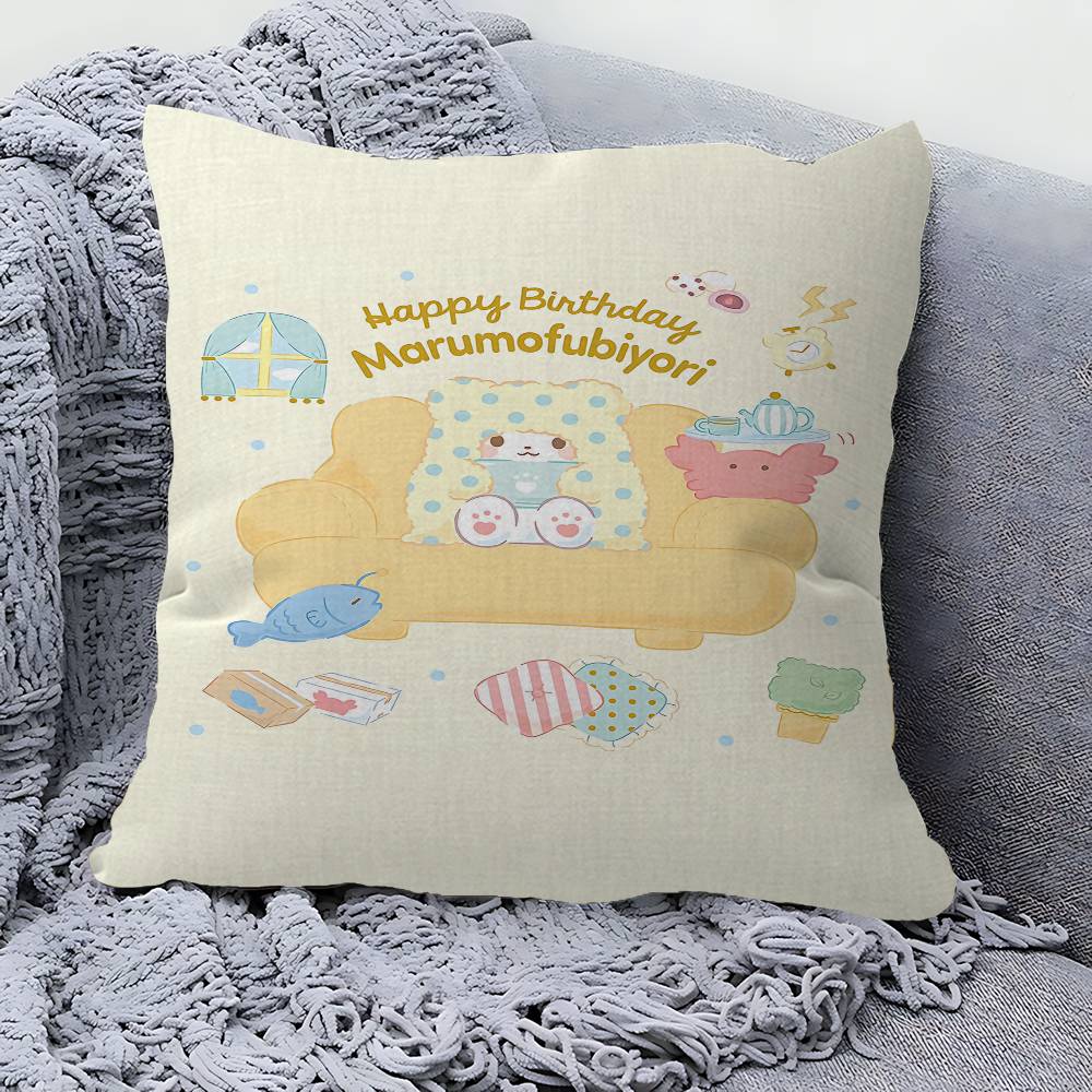 Cute Cartoon M-Marumofubiyori Stitch Lucky Dragon Pillow Cover Sofa Cushion Cover Home Room Decoration Children Gift