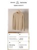 Herren Herbst- und Winter Pullover mit Zopfmuster aus Wolle - Einfacher Rundhalsausschnitt, Langarm, Einfarbige Farbe.
