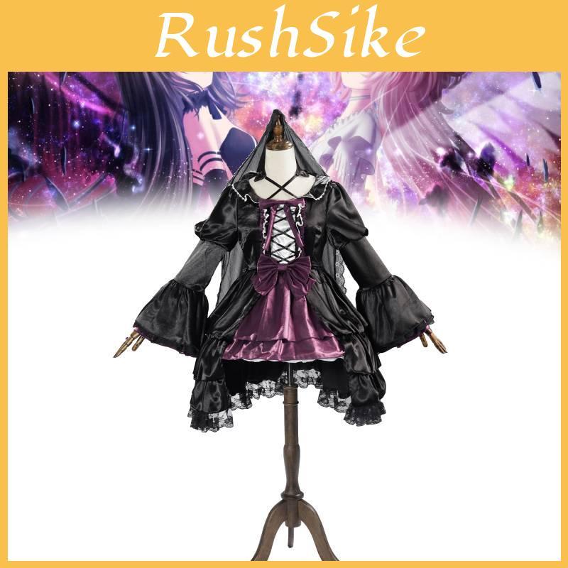 Puella Magi Madoka Magica Akemi Homura Cosplay Jurk Met Spandex Materiaal Voor Rollenspel