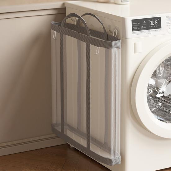 Schmutzwäschekorb Wandmontage Großraum Nylonnetz Wäschekorb Badezimmer Aufbewahrungsorganizer.