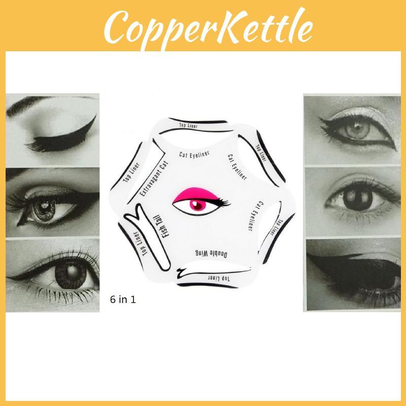 6 1 In Eyeliner Stencil Eye Shadow Guide Quick Makeup Beauty Convenient Tool
