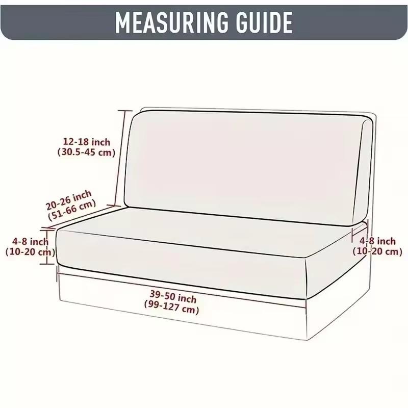 

2 Pcs/set Leaves Jacquard RV Dinette Cushion Covers Elastic Camper Car Sofa Slipcover Dining Seat Covers Bench Backrest Decor 2pcs-set синій