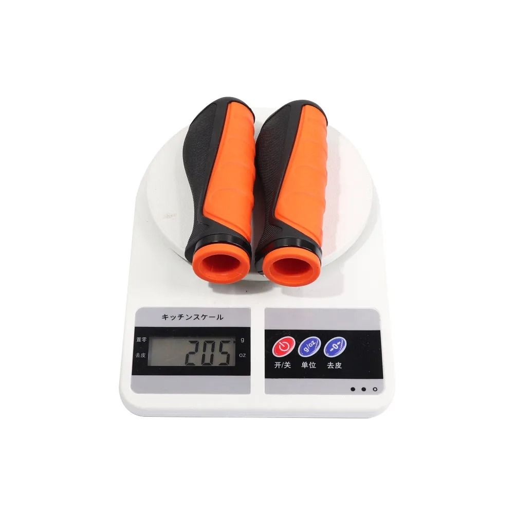 Orange Black Cycling Handle Grips Soft Rubber Electric Scooter Handlebar Outdoor Sports