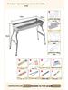 Portable Stainless Steel Folding BBQ Grill with 12-Piece Accessory Set