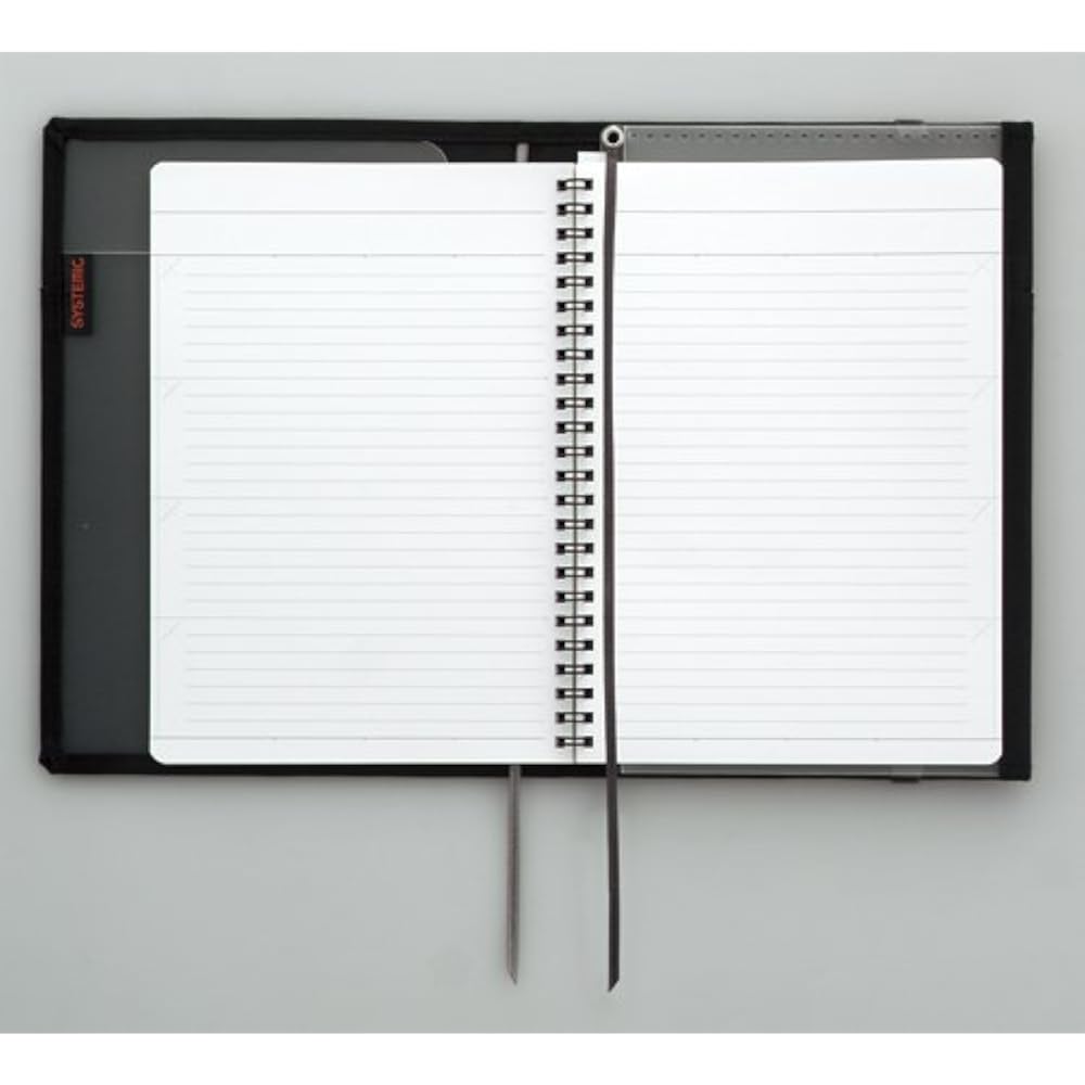 Kokuyo (KOKUYO) notebook cover notebook, compatible with systematic ring notebooks, black, A5, BD...