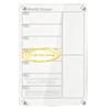 Wall Mounted Memo Board Acrylic Magnetic Dry Erase Calendar for Fridge, Clear Monthly/Weekly Meal Family Task Planner Whiteboard with 6 Markers