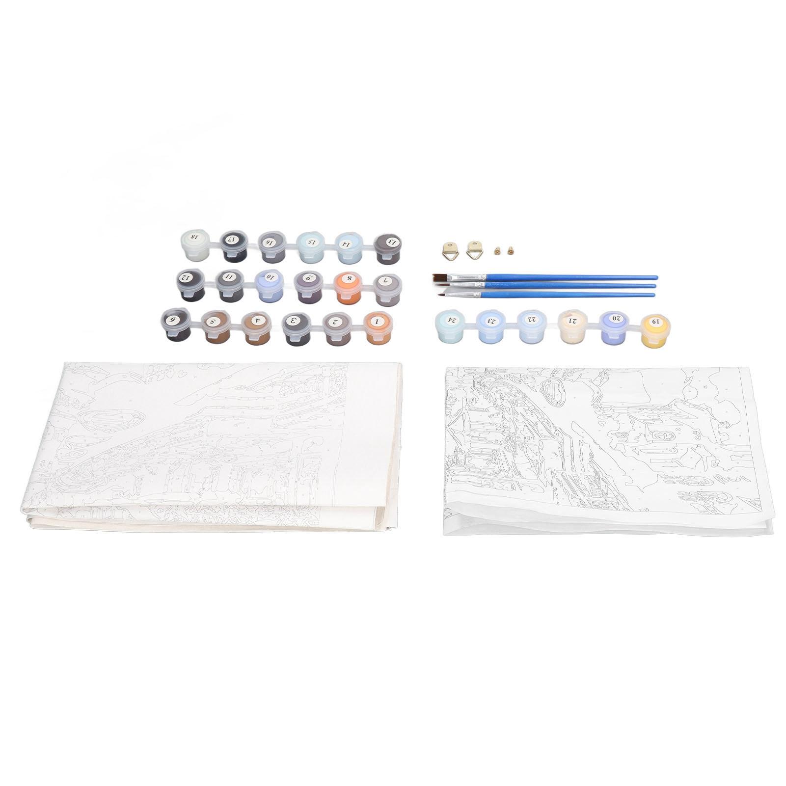 

Paint By Number Kit Venetian Night Pattern DIY Canvas Pigment Brushes Oil Painting By Number Set for Adults