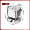 Deep square small hotpot shank pot spicy grade dedicated stainless steel alcohol stove China small hot pot marmite de cuisine