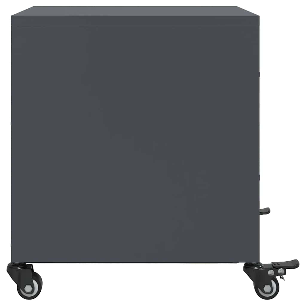 Nightstand Anthracite 36 x 39 x 43.5 cm Steel