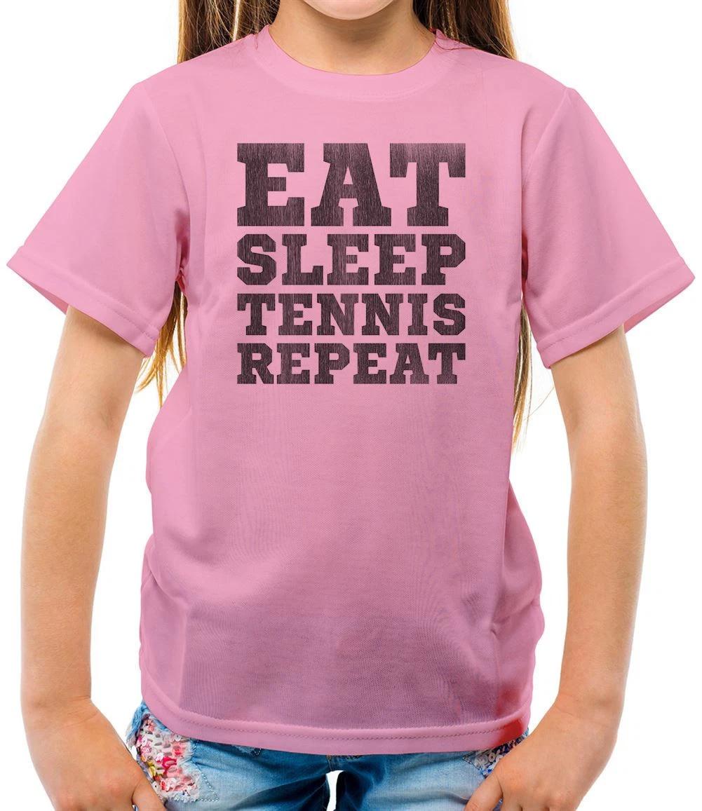 Eat Sleep Tennis Repeat - Kids - Sports Racket Doubles Player Love 140