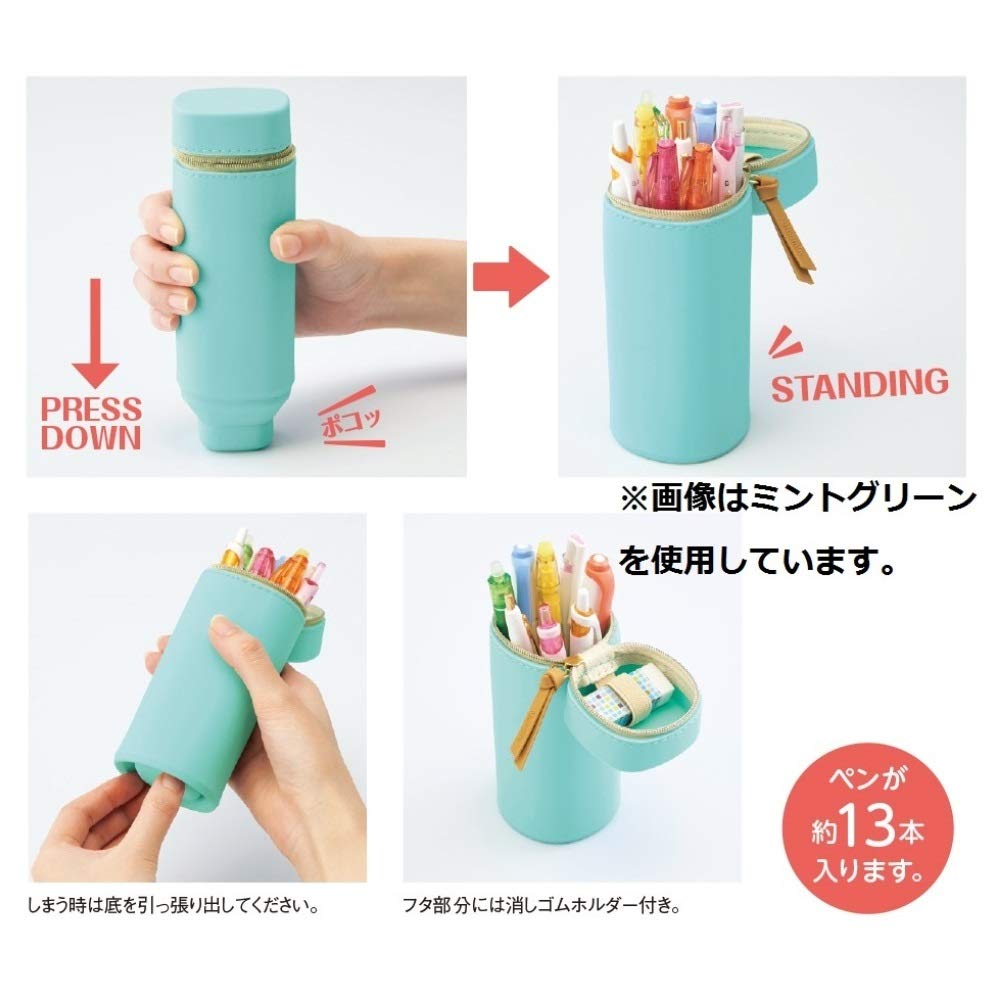 LIHIT LAB Stand Pencil Square Case, Type, Lavender, A7732-10