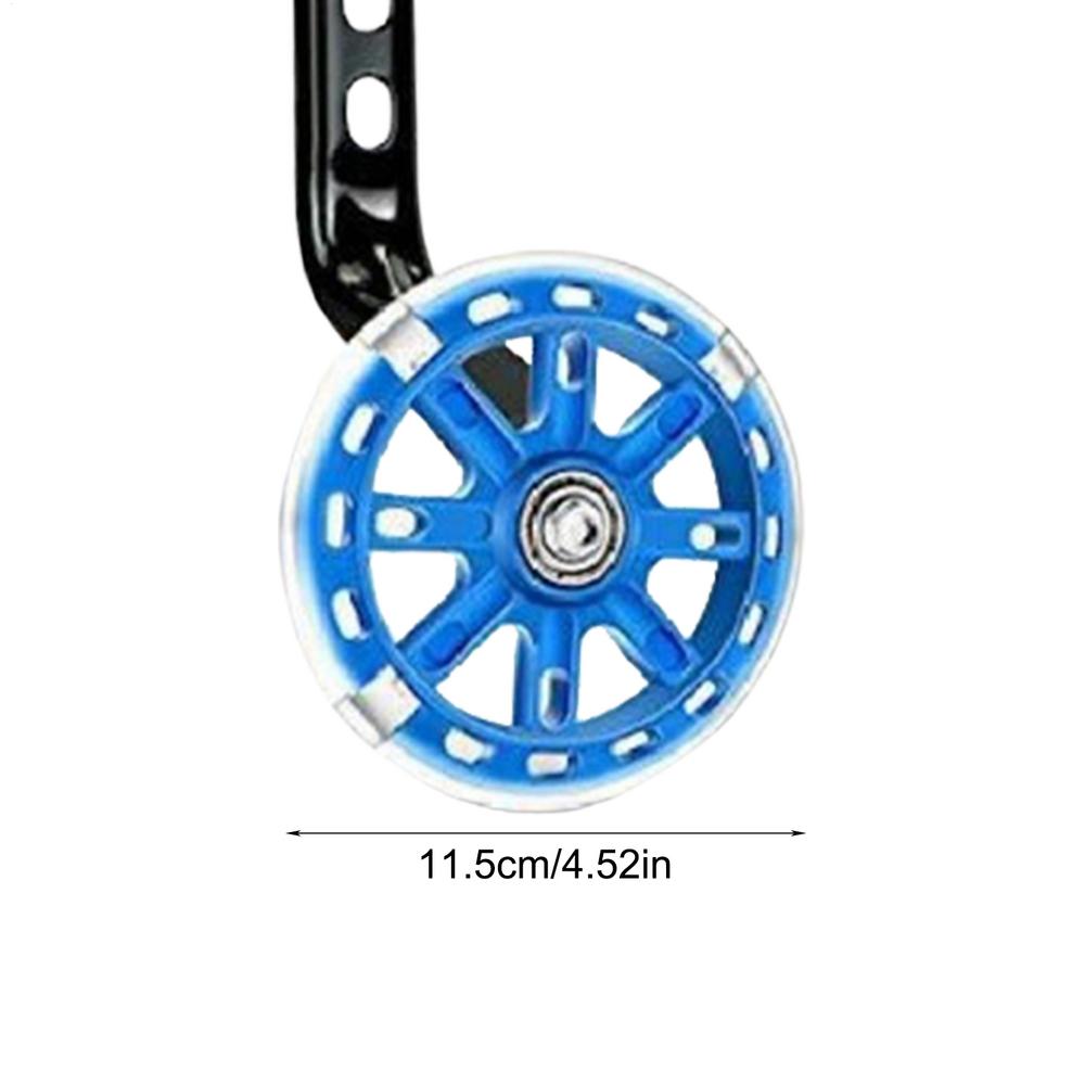 

Training Wheels For 20 Inch Bike Balance Auxiliary Wheel Adjustable Stabilizer With Alarm Ring And Handlebar Grips For 12 14 16 синій